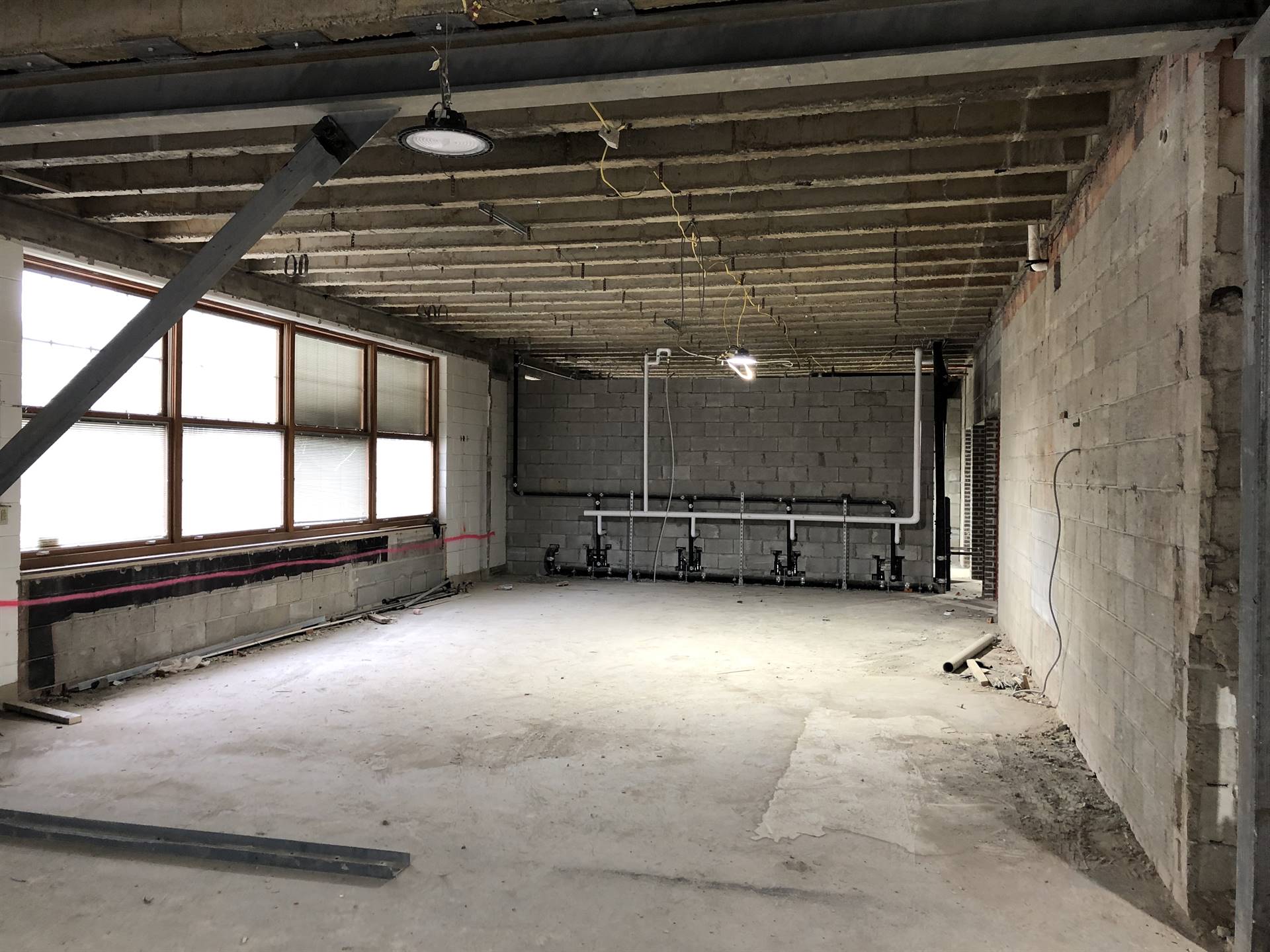 Inside the Barrington Elementary School renovation project