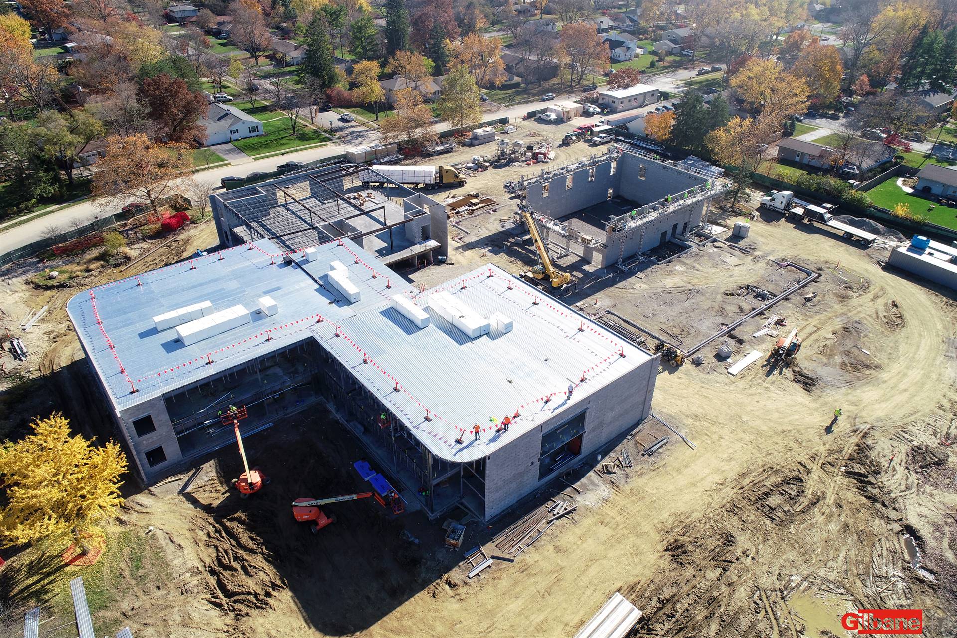 An aerial view of the new Windermere Elementary School