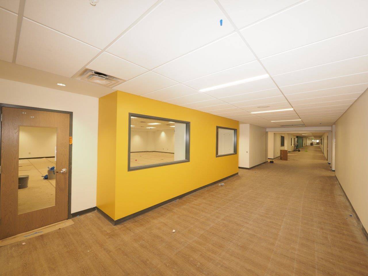 Inside the academic wing